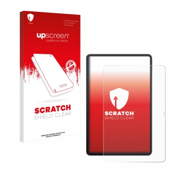Face avant d’un emballage produit avec le logo de la marque upscreen. À côté, l’appareil Redmagic Nova Gaming-Tablet 10,9