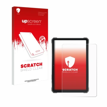 Face avant d’un emballage produit avec le logo de la marque upscreen. À côté, l’appareil Hotwav R9 Pro est représenté avec la 