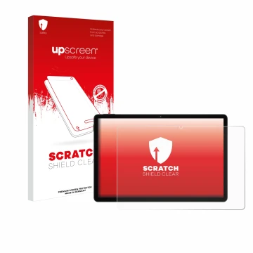 Face avant d’un emballage produit avec le logo de la marque upscreen. À côté, l’appareil Doogee U11 est représenté avec la pro