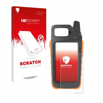 Face avant d’un emballage produit avec le logo de la marque upscreen. À côté, l’appareil Xhorse Key Tool Max Pro est représent