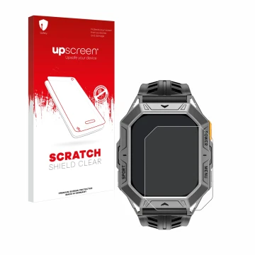 Face avant d’un emballage produit avec le logo de la marque upscreen. À côté, l’appareil Stahlgear Thor 2.0 est représenté ave