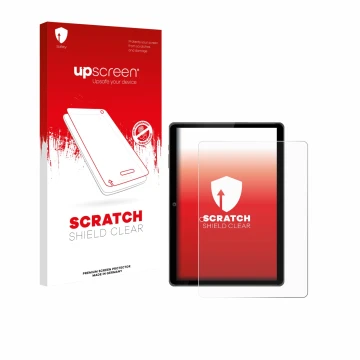 Face avant d’un emballage produit avec le logo de la marque upscreen. À côté, l’appareil Awow P11 10