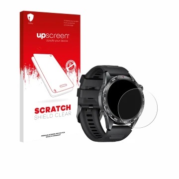 Face avant d’un emballage produit avec le logo de la marque upscreen. À côté, l’appareil LIGE SML3-A 1.43