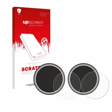 Face avant d’un emballage produit avec le logo de la marque upscreen. À côté, l’appareil Numark NS4FX (Jog) est représenté ave