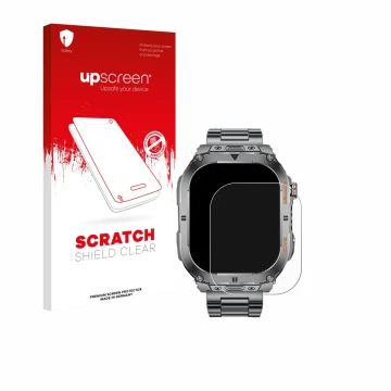 Face avant d’un emballage produit avec le logo de la marque upscreen. À côté, l’appareil Esfoe ZC-EF9-A 2.13