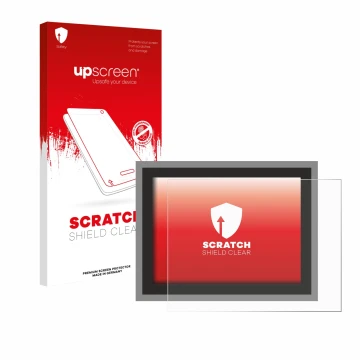 Face avant d’un emballage produit avec le logo de la marque upscreen. À côté, l’appareil Megger MFT-X1 est représenté avec la 