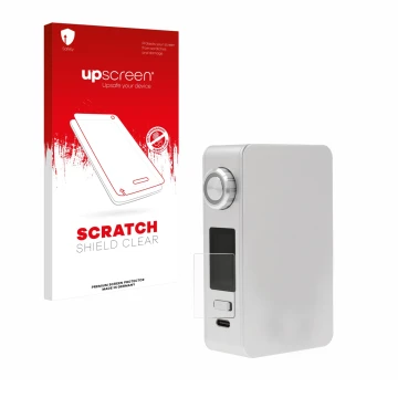 Face avant d’un emballage produit avec le logo de la marque upscreen. À côté, l’appareil Lost Vape Centaurus M200 est représen