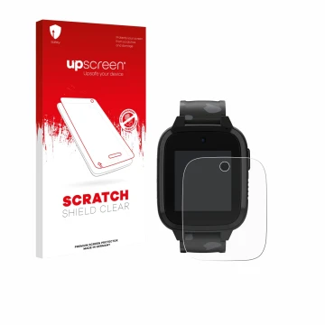 Face avant d’un emballage produit avec le logo de la marque upscreen. À côté, l’appareil Xplora XGO3 (2e Gen.) est représenté 