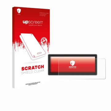 Face avant d’un emballage produit avec le logo de la marque upscreen. À côté, l’appareil RSNAV Series 5 (Audi B8 A4/S4/RS4/A5/
