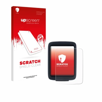 Face avant d’un emballage produit avec le logo de la marque upscreen. À côté, l’appareil Sigma BC 10.0 WR est représenté avec 