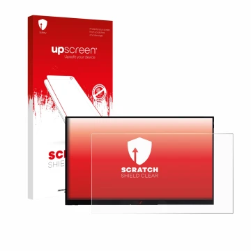 Face avant d’un emballage produit avec le logo de la marque upscreen. À côté, l’appareil Verbatim PMT-15 est représenté avec l