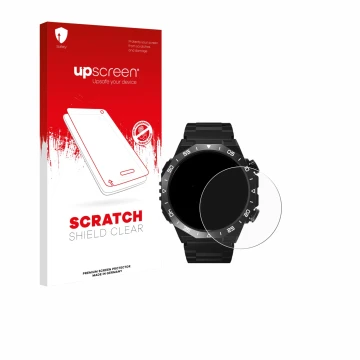Face avant d’un emballage produit avec le logo de la marque upscreen. À côté, l’appareil HOIFA S11 1.39