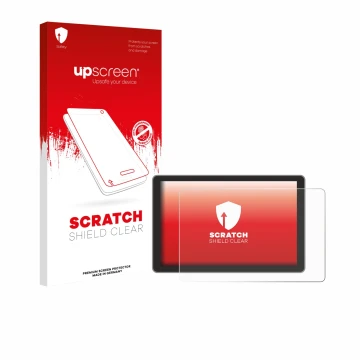 Face avant d’un emballage produit avec le logo de la marque upscreen. À côté, l’appareil Victron Energy GX Touch 70 BPP9004550