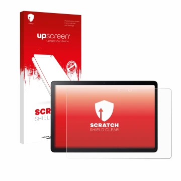 Face avant d’un emballage produit avec le logo de la marque upscreen. À côté, l’appareil Acer Iconia V11 est représenté avec l