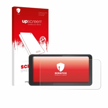 Face avant d’un emballage produit avec le logo de la marque upscreen. À côté, l’appareil Spedal CL871 6.25