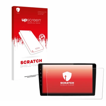 Face avant d’un emballage produit avec le logo de la marque upscreen. À côté, l’appareil Junsun V2 Plus 10