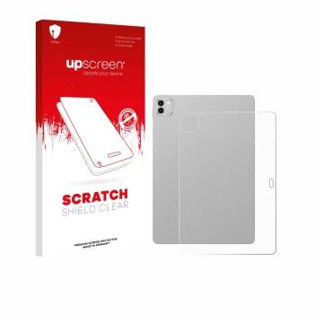 Face avant d’un emballage produit avec le logo de la marque upscreen. À côté, l’appareil Honor Magicpad 3 (Arrière) est représ