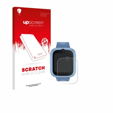 Face avant d’un emballage produit avec le logo de la marque upscreen. À côté, l’appareil TCL Movetime MT48 est représenté avec