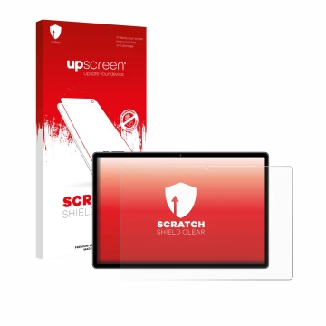 Face avant d’un emballage produit avec le logo de la marque upscreen. À côté, l’appareil Pixpeak L211-EEA 14.1