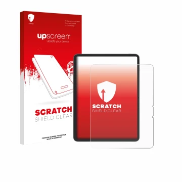 Face avant d’un emballage produit avec le logo de la marque upscreen. À côté, l’appareil Blackview Link 8 est représenté avec 