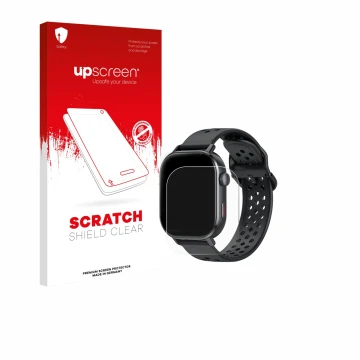 Face avant d’un emballage produit avec le logo de la marque upscreen. À côté, l’appareil Jugeman P131 2.06