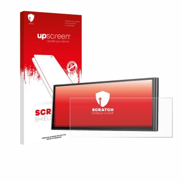 Face avant d’un emballage produit avec le logo de la marque upscreen. À côté, l’appareil Krunia 9.26