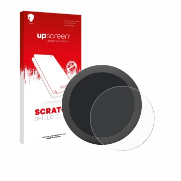 Face avant d’un emballage produit avec le logo de la marque upscreen. À côté, l’appareil Elecrow Display 2.8