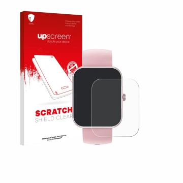 Face avant d’un emballage produit avec le logo de la marque upscreen. À côté, l’appareil Ucani S80K 1.83
