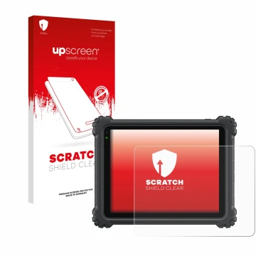 Face avant d’un emballage produit avec le logo de la marque upscreen. À côté, l’appareil Autel MaxiCOM Ultra Lite est représen