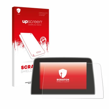 Face avant d’un emballage produit avec le logo de la marque upscreen. À côté, l’appareil Ford Puma 2019 - 2023 est représenté 