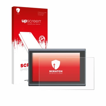 Face avant d’un emballage produit avec le logo de la marque upscreen. À côté, l’appareil SmallRig Wireless Monitor est représe
