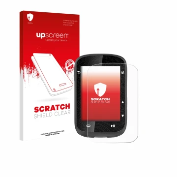 Face avant d’un emballage produit avec le logo de la marque upscreen. À côté, l’appareil CooSpo CS600-BK est représenté avec l