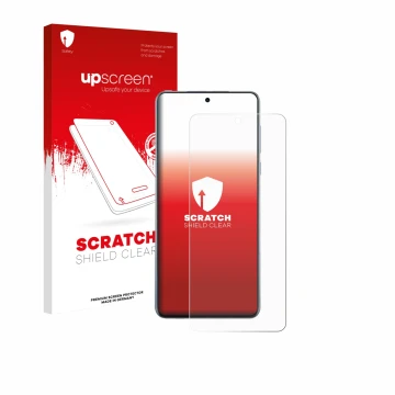Face avant d’un emballage produit avec le logo de la marque upscreen. À côté, l’appareil Oppo Find X8s+ est représenté avec la