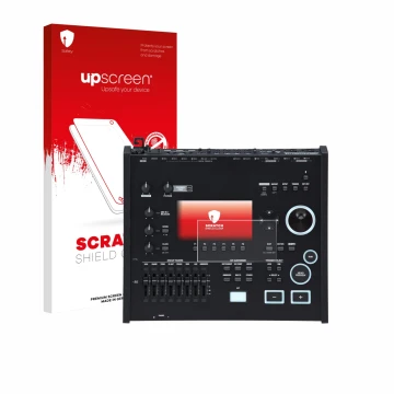 Face avant d’un emballage produit avec le logo de la marque upscreen. À côté, l’appareil Roland V71 est représenté avec la pro
