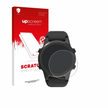 Face avant d’un emballage produit avec le logo de la marque upscreen. À côté, l’appareil Shearwater TERN TX est représenté ave