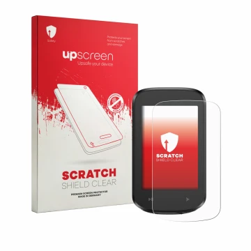 Face avant d’un emballage produit avec le logo de la marque upscreen. À côté, l’appareil iGPSPORT BSC100MAX est représenté ave