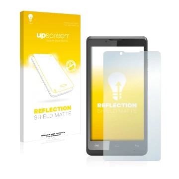 Face avant d’un emballage produit avec le logo de la marque upscreen. À côté, l’appareil Archos 40c Titanium est représenté av