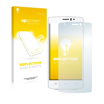 Face avant d’un emballage produit avec le logo de la marque upscreen. À côté, l’appareil THL 4000 est représenté avec la prote