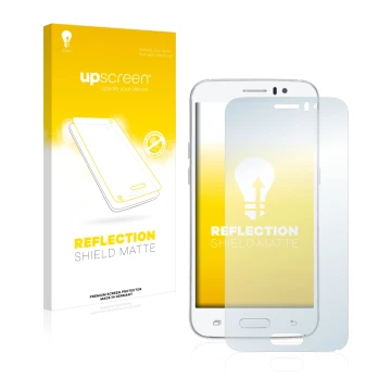 Face avant d’un emballage produit avec le logo de la marque upscreen. À côté, l’appareil Jiake M6 est représenté avec la prote