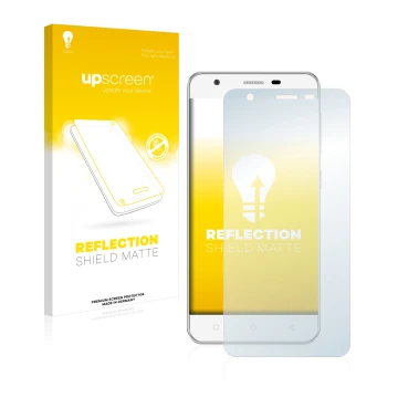 Face avant d’un emballage produit avec le logo de la marque upscreen. À côté, l’appareil Allview V2 Viper est représenté avec 