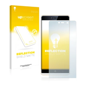 Face avant d’un emballage produit avec le logo de la marque upscreen. À côté, l’appareil KingZone K2 est représenté avec la pr