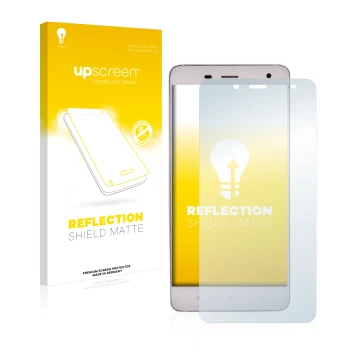 Face avant d’un emballage produit avec le logo de la marque upscreen. À côté, l’appareil Pepsi P1 est représenté avec la prote