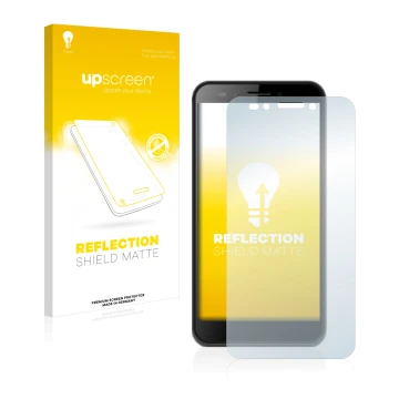 Face avant d’un emballage produit avec le logo de la marque upscreen. À côté, l’appareil Logicom L-ite 552 est représenté avec