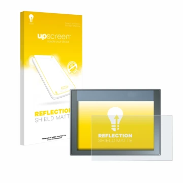 Face avant d’un emballage produit avec le logo de la marque upscreen. À côté, l’appareil Siemens Simatic HMI KTP 700 Basic est