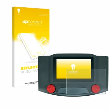 Face avant d’un emballage produit avec le logo de la marque upscreen. À côté, l’appareil Märklin Central Station 3 est représe