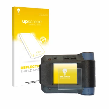 Face avant d’un emballage produit avec le logo de la marque upscreen. À côté, l’appareil Swissphone s.Quad X15 est représenté 