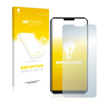 Face avant d’un emballage produit avec le logo de la marque upscreen. À côté, l’appareil ASUS ZenFone 5 ZE620KL est représenté