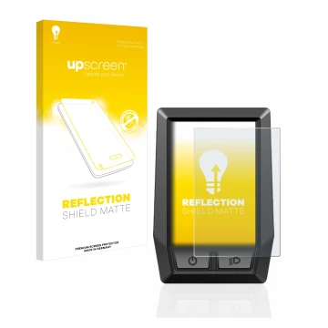 Face avant d’un emballage produit avec le logo de la marque upscreen. À côté, l’appareil Bosch Kiox est représenté avec la pro