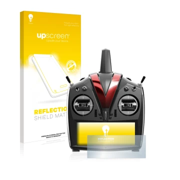 Face avant d’un emballage produit avec le logo de la marque upscreen. À côté, l’appareil VBar Control Touch est représenté ave