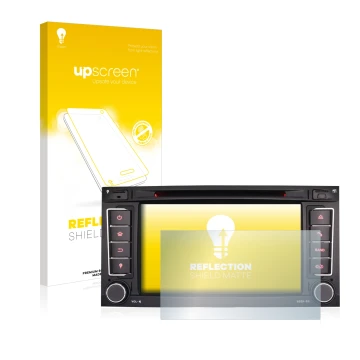 Face avant d’un emballage produit avec le logo de la marque upscreen. À côté, l’appareil Erisin ES 7856T 7